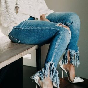 KanCan Fringe Jeans